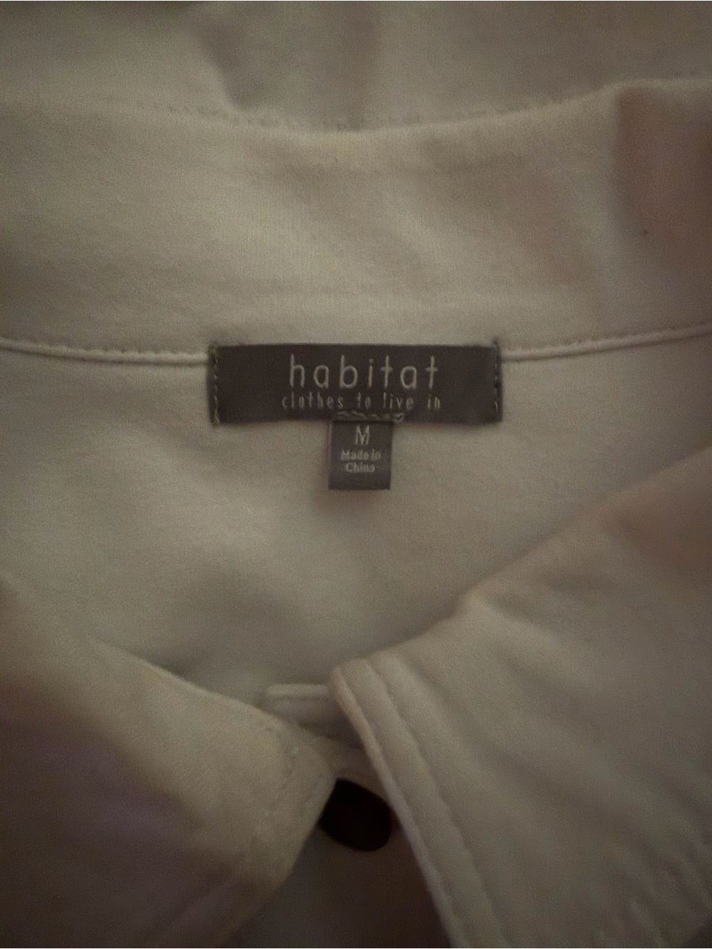 Habitat Cream Button-Front Jean Jacket - Picture 3 of 3